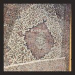 One of a kind vintage Turkish rug Isparta 8.8x5.4 handmade wool neutral floral design