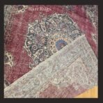 One of a kind vintage Turkish rug Isparta 9x6.6 handmade wool red medallion traditional design