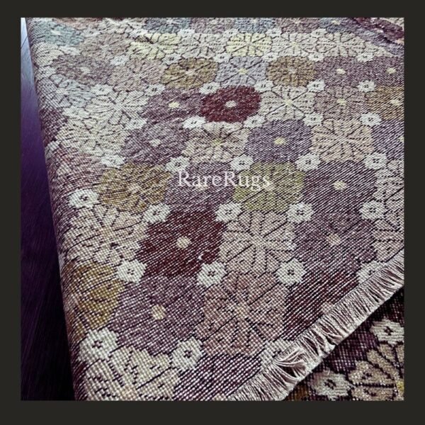 hali40d Vintage Turkish rug Isparta 10x7 handmade wool multicolor floral design