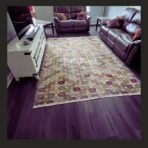 Vintage Turkish rug Isparta 10x7 handmade wool multicolor floral design