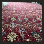 Vintage Turkish runner Isparta 9x5 faded red floral pattern