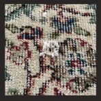 One of a kind vintage Turkish rug Isparta 11x7 handmade wool soft neutral floral medallion design