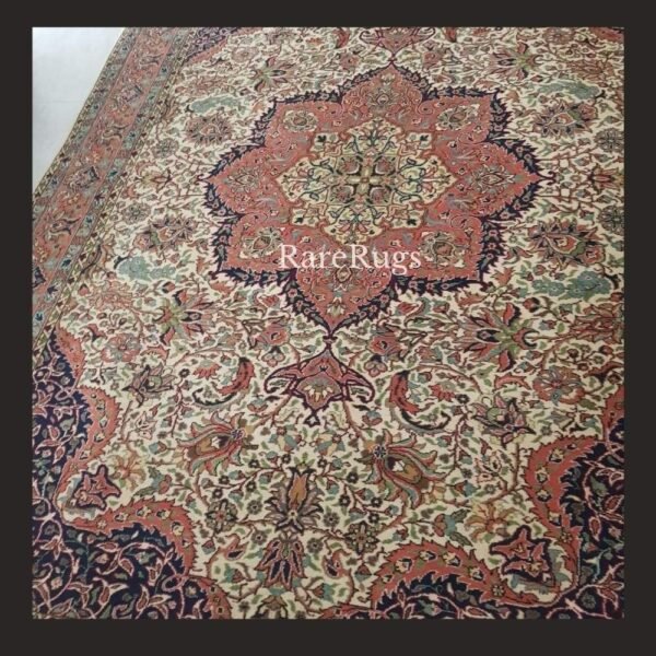 haliLadikc One of a kind vintage Turkish rug Konya Ladik 9.8x6.5 handmade wool floral medallion design