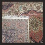 One of a kind vintage Turkish rug Konya Ladik 9.8x6.5 handmade wool floral medallion design