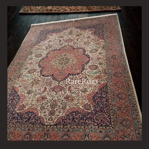 haliLadike One of a kind vintage Turkish rug Konya Ladik 9.8x6.5 handmade wool floral medallion design