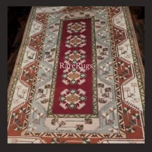 haliMilasb One of a kind vintage Turkish rug Mugla Milas 7.8x5.7 handmade wool geometric tribal design