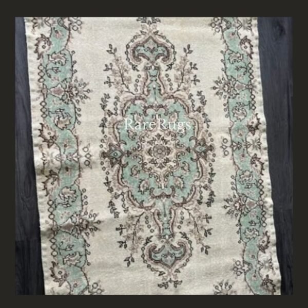 #NO1Dr2d Vintage Turkish rug Isparta 7x4 handmade wool